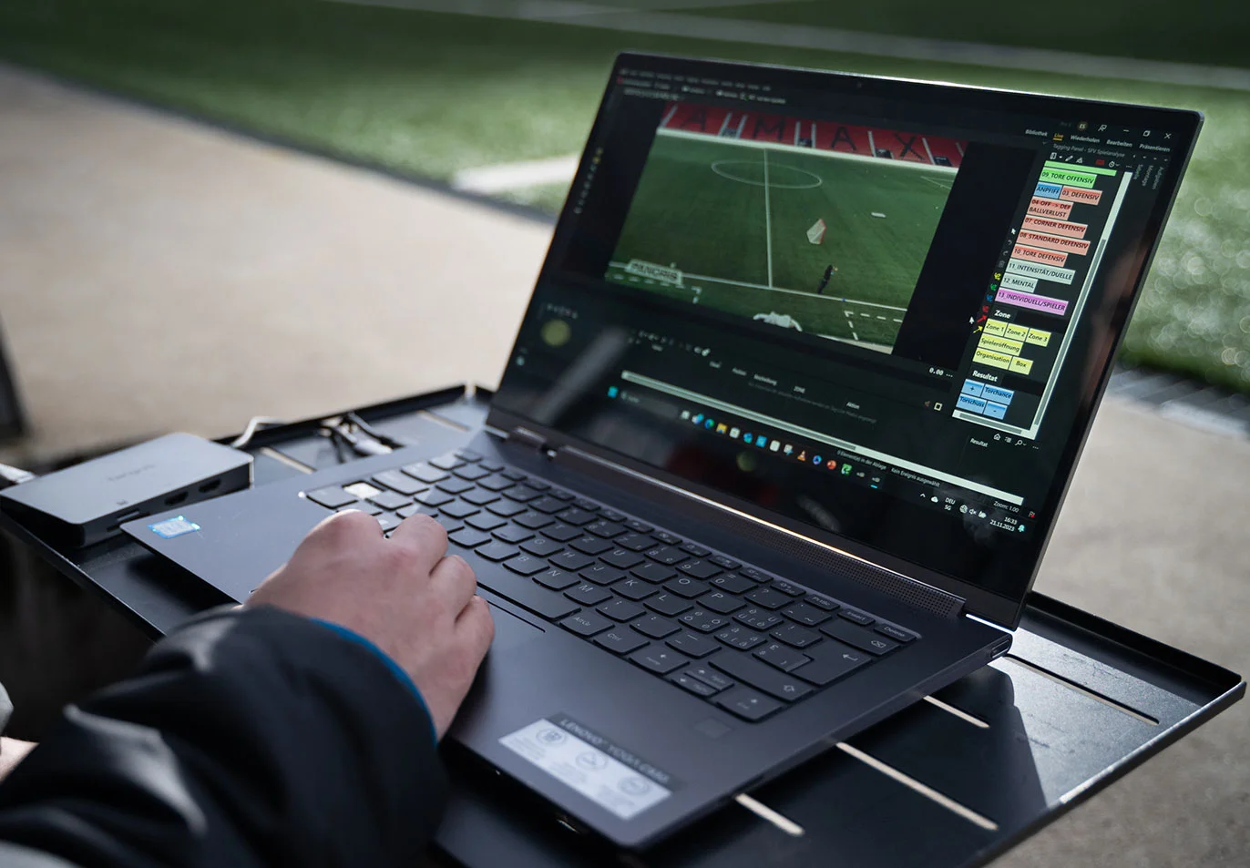 Dartfish Video y herramientas de análisis de datos para entrenadores de fútbol.